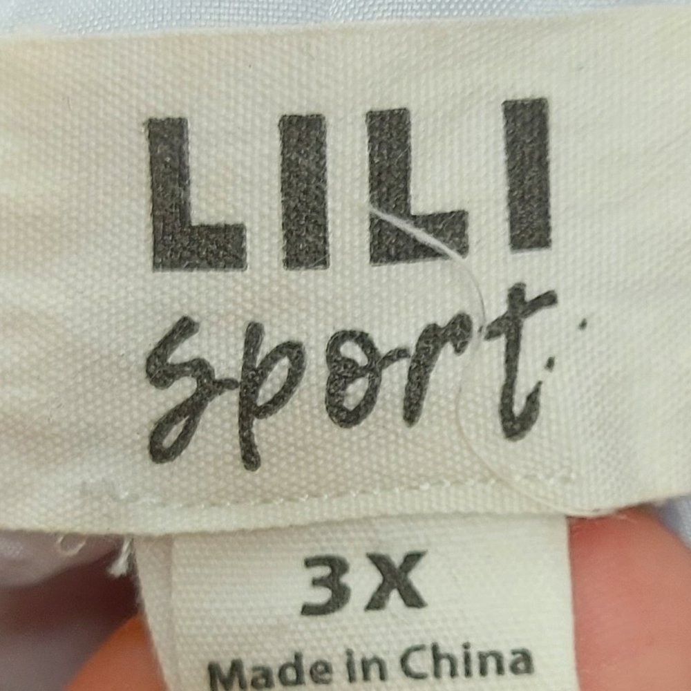 Women's Lili Tri-color "Love" Zip Front Jacket 3X - Picture 4 of 5